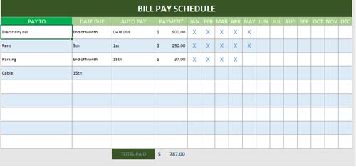 45+ Printable Invoice Spend Record Invoice Calendars » ExcelSHE photograph about Bill Payment Checklist Printable called 45+ Printable Invoice Spend Listing Invoice Calendars » ExcelSHE